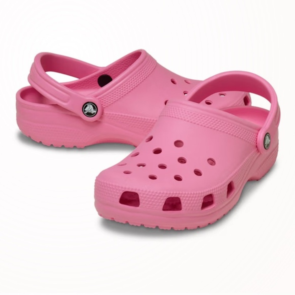 CROCS Women's Vibrant Pink Sandals Size 10
